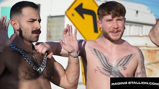 Officer Brogan turns trailer park into a wild gay orgy