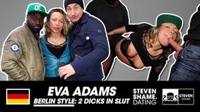 Steven Shame featuring Eva Adams and Eva Kay's public cumshot trailer
