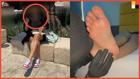 18 YEAR OLD PICKED UP IN THE STREETS GET HOT TOE SUCKING & FOOT WORSHIP ACTION - FOOT WORSHIP PICK UP VOL 4 - ACT I & III - CEREZA