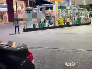 Gas station attendant caught on camera having sex with gas station manager