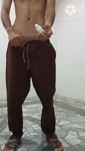 Boy play with his dick and enjoying music 🎵