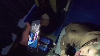 AMATEUR EX-TEENAGERS SUCK DICK INTO TRAIN TRIP with Epic Facial