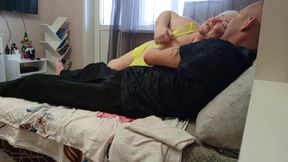 High-quality Deep Blowjob From a Neighbor with Cum Swallowing