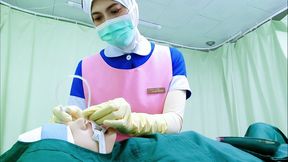 Intern Nurse Suctioning Practice – Cleaning Dirty Nose