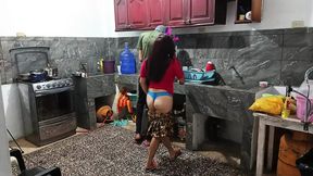 perverted neighbor shows everything while he is there