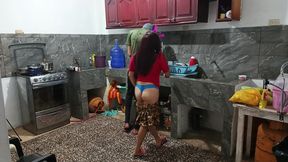 perverted neighbor shows everything while he is there