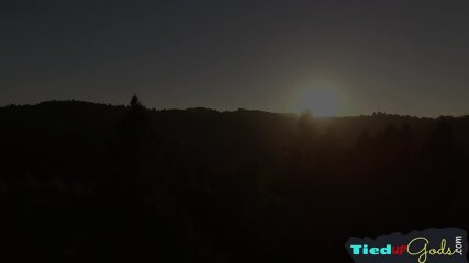 Bottom jock sucking cock of stud outdoors