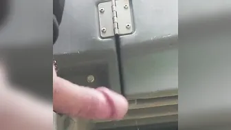 Twink Wanks Big Cock in Public Parking Lot
