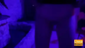 Amateur beauty gets a naughty surprise in a bar