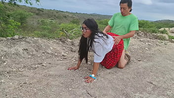 Perverted old peasant finds a beautiful student in uniform in the countryside and seduces her to have sex with her.