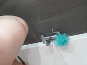 Douche enema squirting just for fun.
