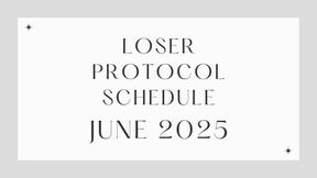 The Loser Protocol Calendar June - Loser Lifestyle 2025 Challenge - Sexual Rejection, Mind Fuck, Reprogramming, Verbal Humiliation