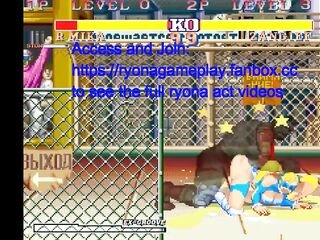 Cute game lady having sex in ryona fighter2 erotic gameplay