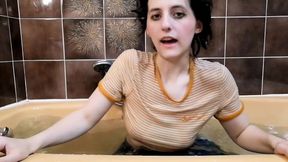 Stepsister gets dunked JOI