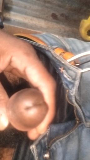 Fuck by bathroom &amp; wood