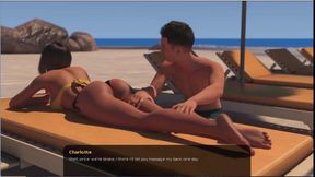 No more cash #1 - Emma and Johannes took a shower Emma give... on the beach Johannes fell on Tris and his dick sliped out.