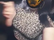 Sissy crossdresser smoking joint