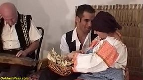 rough wild anal&#x1F44C; trio family fuck therapy with thick bush