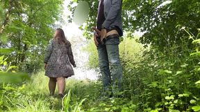 Hot Mother-In-Law Teases Panty-Patched Piss In-Law's Lust
