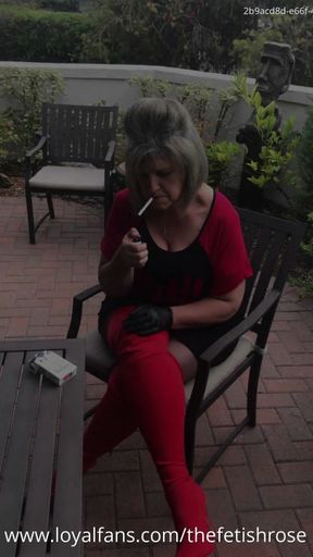 Del Mar Smoking with The Fetish Rose