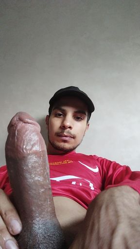 Masturbation of a handsome Saudi guy with an imaginary 😻 penis