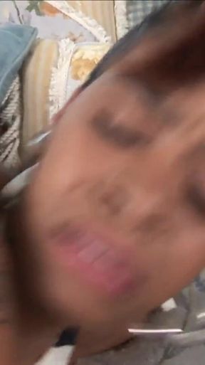 Busty ebony-skinned couture fucks black cock to enjoy cum