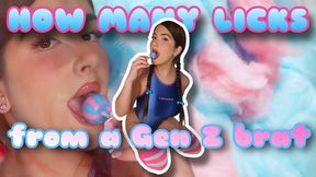How Many Licks From A Gen Z Brat
