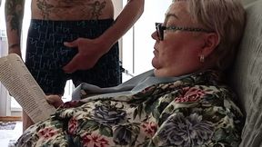 Stepmom takes cock&#x1F346; and licks it clean with a juicy load