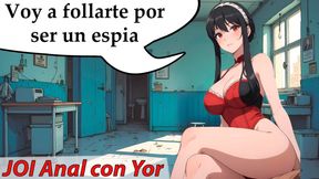 Yor's Spanish JOI lesson turns into anime fuck session