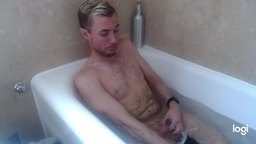 Tub Time with Geoff and His Cock Pump