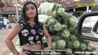 Carne Del Mercado - Julia Cruz Juicy Ass Colombiana Latina Teen Gets Pounded In Threesome Outside
