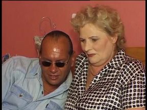 Stockinged granny gets her hairy cunt licked and fucked