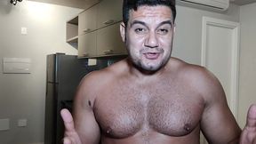 yuri gaucho - urso brasileiro pauzudo e o fetiche pes - urso dotado adoracao pes - urso big dotado solo - gozada e banho do urso