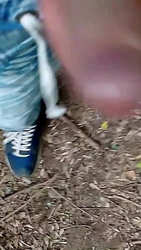Cheese Under Foreskin Dirty Dick Outdoor Walking Cum Leaking and Cumshot Orgasms Part 2
