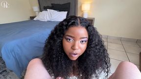 pretty black girl doing her wifely duties