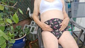 Bra and knickers outdoor