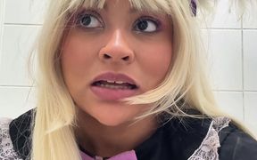 Public Toilet Farts at Cosplay Con - Gassy BBW in Cosplay