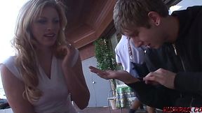 Milf goes doggy style with young stud for a facialed finish