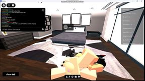 Follando a puta gringa en condominio de roblox