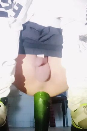 A Young Gay Man Finds Anal Pleasure in an Abandoned Restroom.