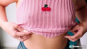 Mochi Mona teases and cums