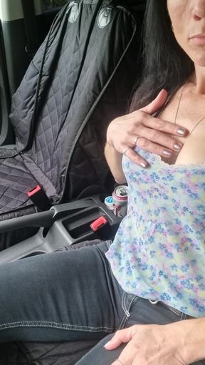 Public Agent: Feeling Horny, Had a Risky Little Play to Make Myself Squirt in the Car
