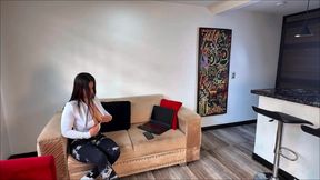 Photo Session with My Neighbor Gets Out of Control and I End up Eating Her Tight Pussy