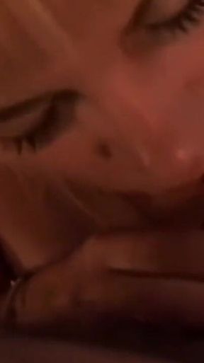 Hot Blonde Alma Blowjob and Facial