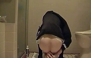 Sissy Maid Plays with Her Dildo