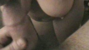 Milfie blonde girlfriend can give amazing blowjob on her knees