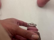 10 mm steel plug with ring