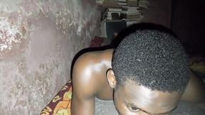 Watch How the African Black Guy Cum