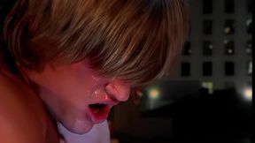 then she spreads wide and takes him into her ass for a nice backdoor banging