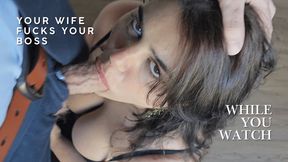 Your Boss Fucks Your Wife. In Front of You. While They Humiliate You.